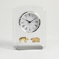 Glass Clock - Stock Market